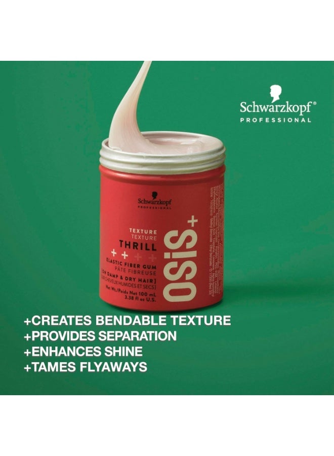 Schwarzkopf OSIS, TEXTURE , THRILL, Elastic Fiber Gum, On Damp & Dry Hair 100 ml - Image 5